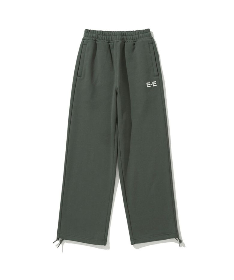 Embroidered Detail Sweatpants Green