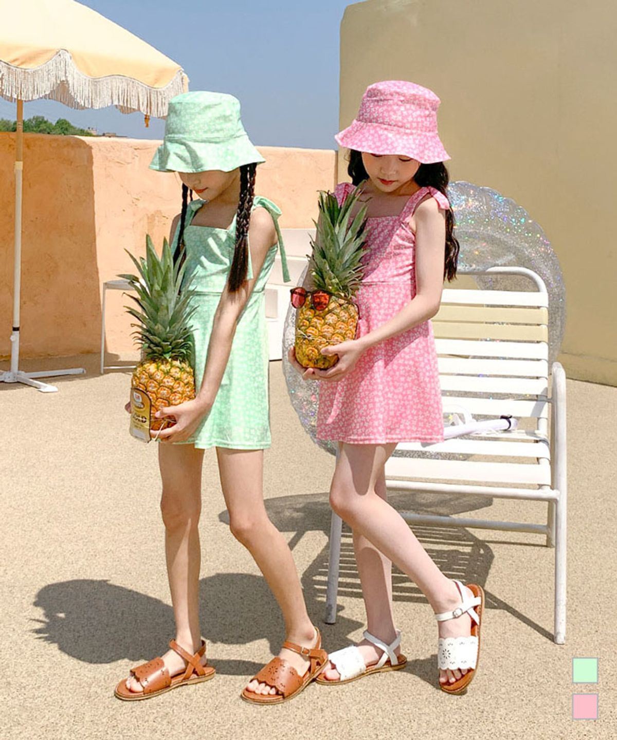 베리클로젯(BERRYCLOSET) 플라워 마켓 원피스 bikini (2p)