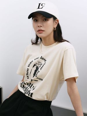 Kittys delight T-shirt ivory