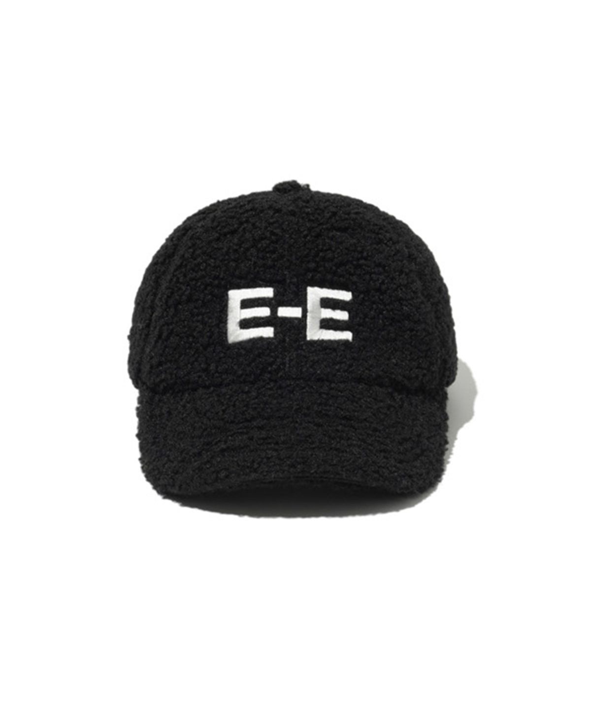 에르에르(ERER) Embroidered Detail Fleece Baseball Cap Black