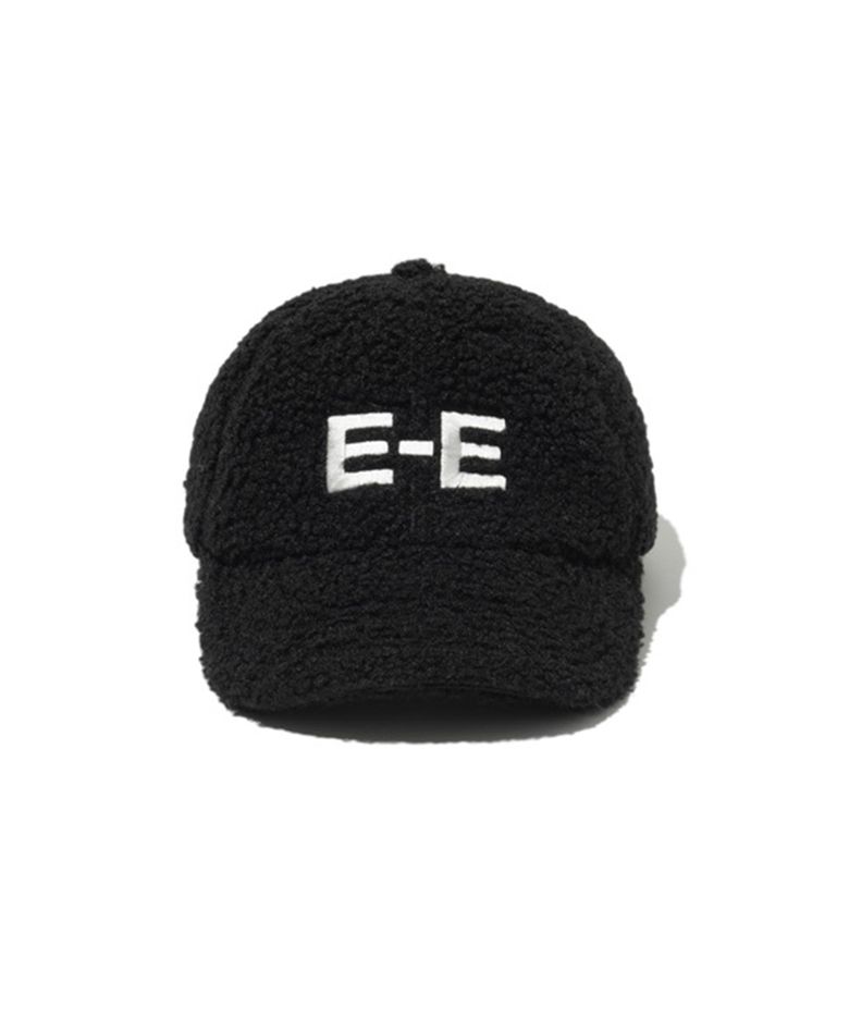 Embroidered Detail Fleece Baseball Cap Black