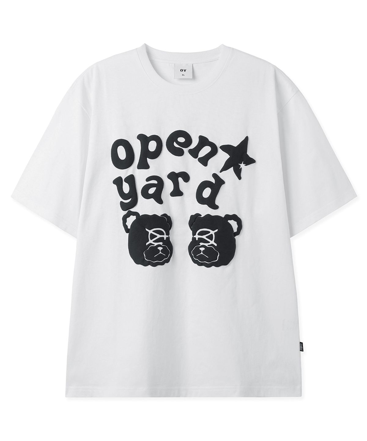 오픈야드(오와이)(OPENYARD(OY)) EMBOSSED ODOLLY TEE - WHITE