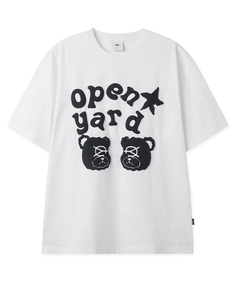 EMBOSSED ODOLLY TEE - WHITE