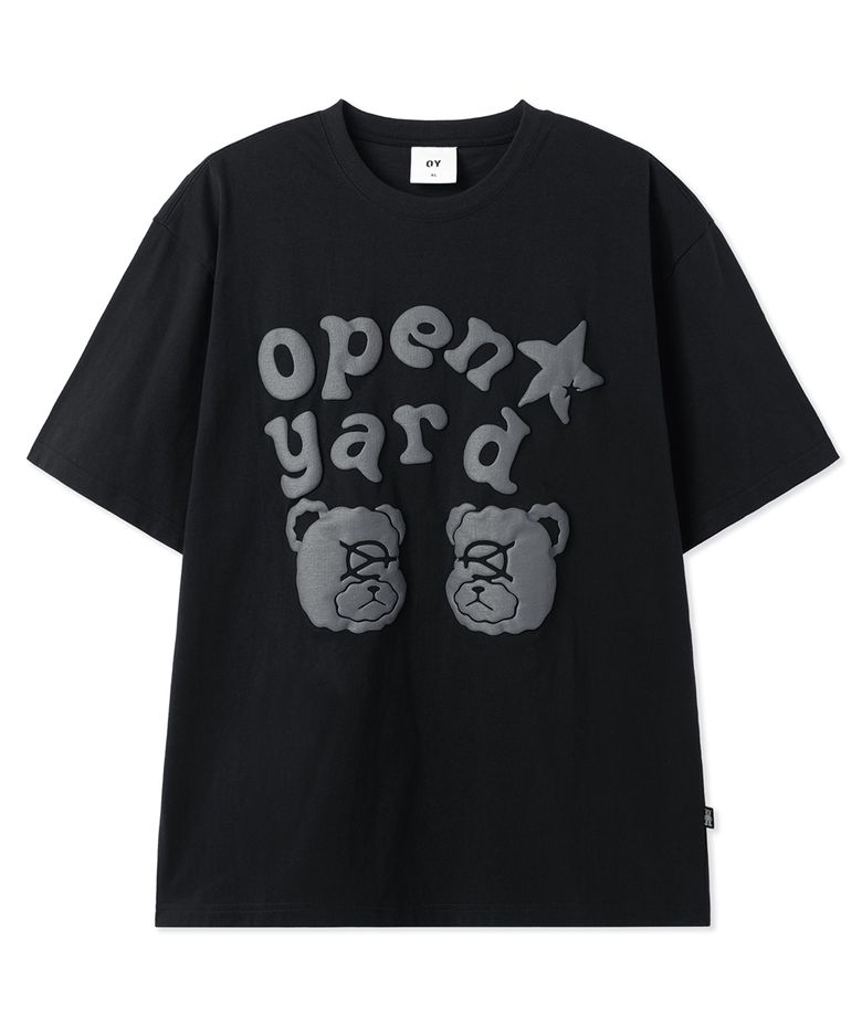 EMBOSSED ODOLLY TEE - BLACK