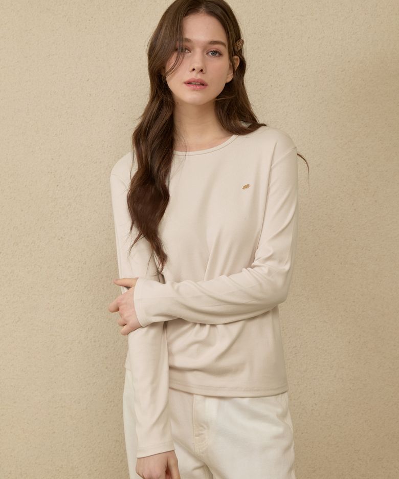 SIMPLE FLIP ROUND T-SHIRT_LS251TS005CR