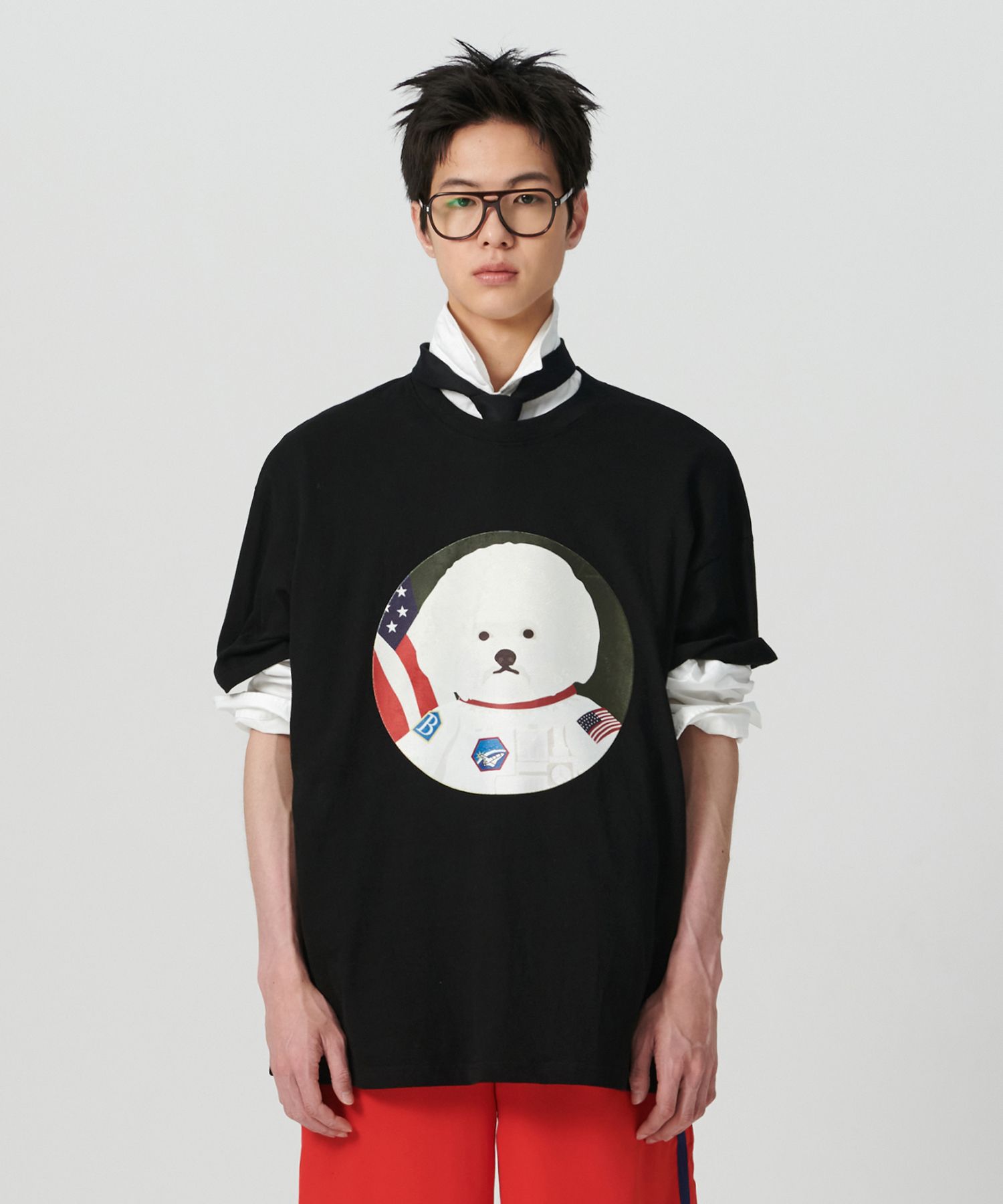 beyondclosetのILP New Apollo Patch Dog Short Sleeve T-Shirt MUSINSA | BEYOND CLOSET ILP New Apollo Patch Dog Short