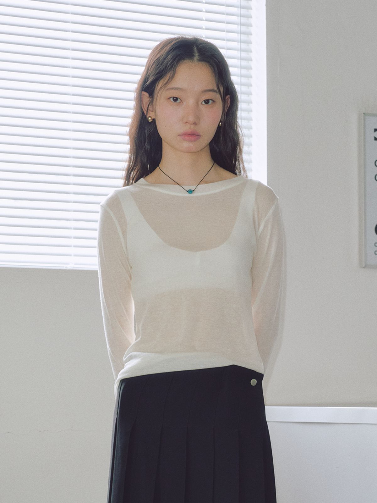 로우비(LOWBI) CANDY TENCEL T-SHIRTS WHITE