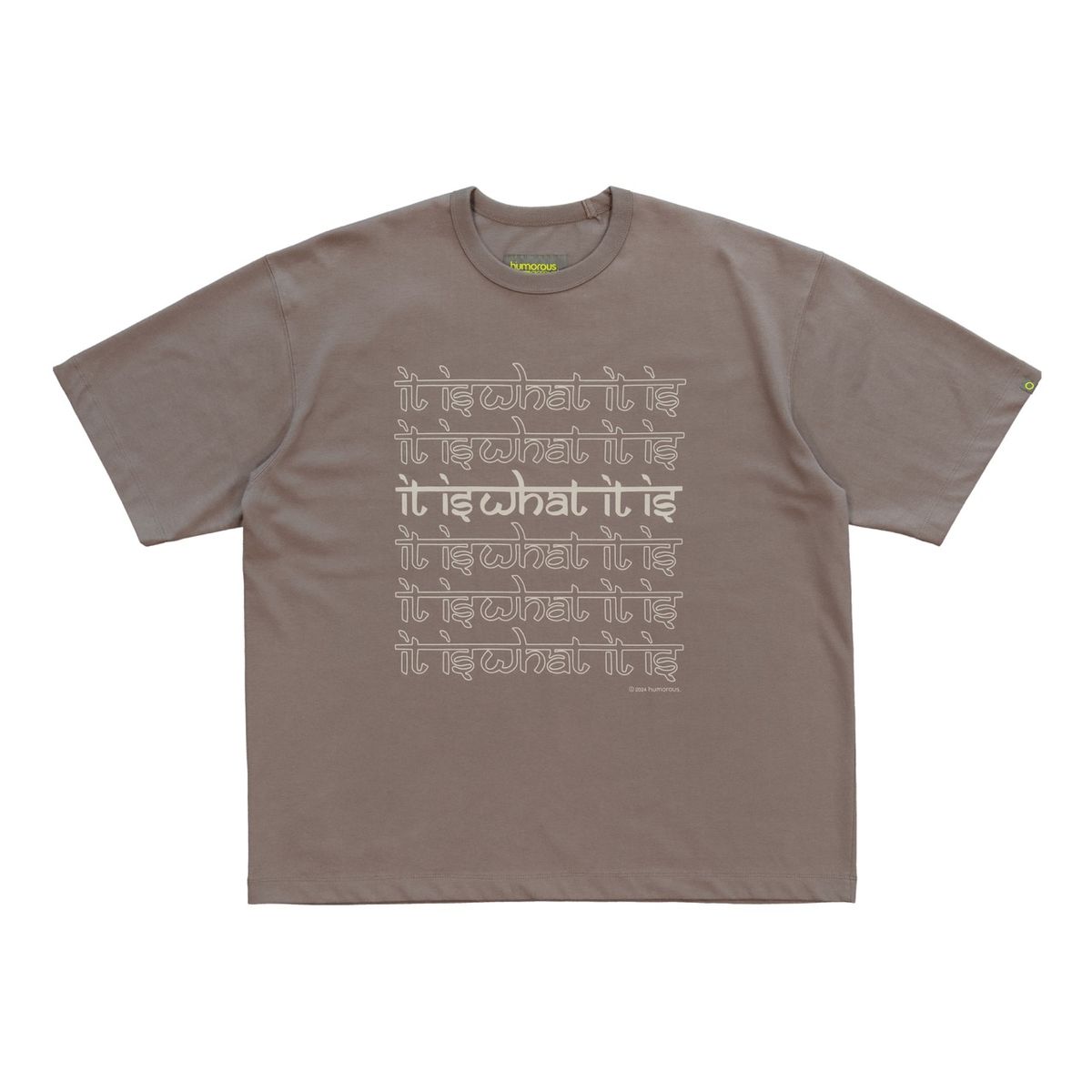 휴머러스 어카운트(HUMOROUS ACCOUNT) IWI H/S TEE / WALNUT