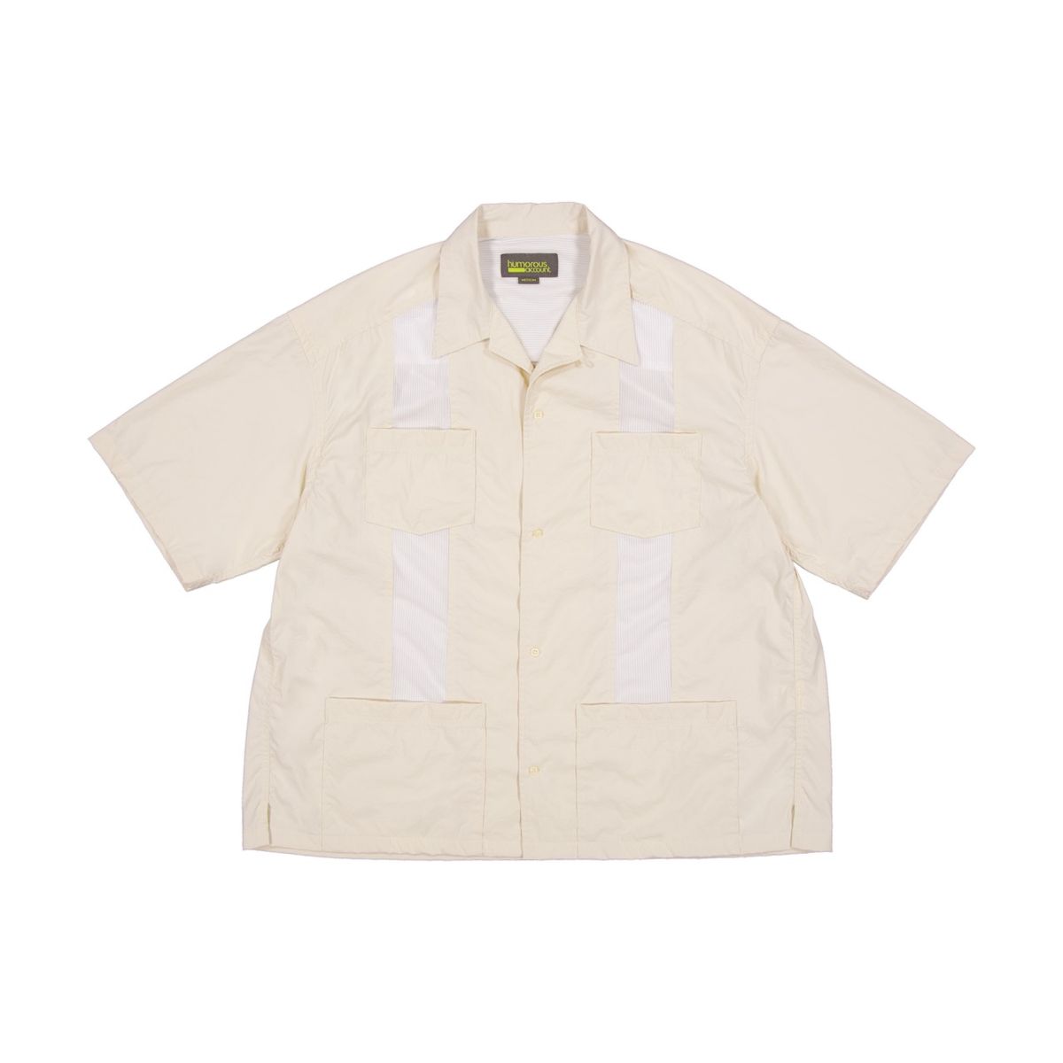 휴머러스 어카운트(HUMOROUS ACCOUNT) GUAYABERA HALF SHIRT / ECRU