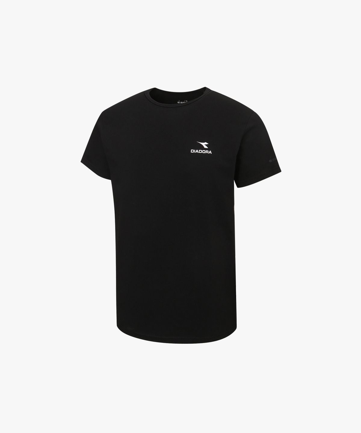디아도라(diadora) 머슬핏 반팔 티셔츠 BLACK