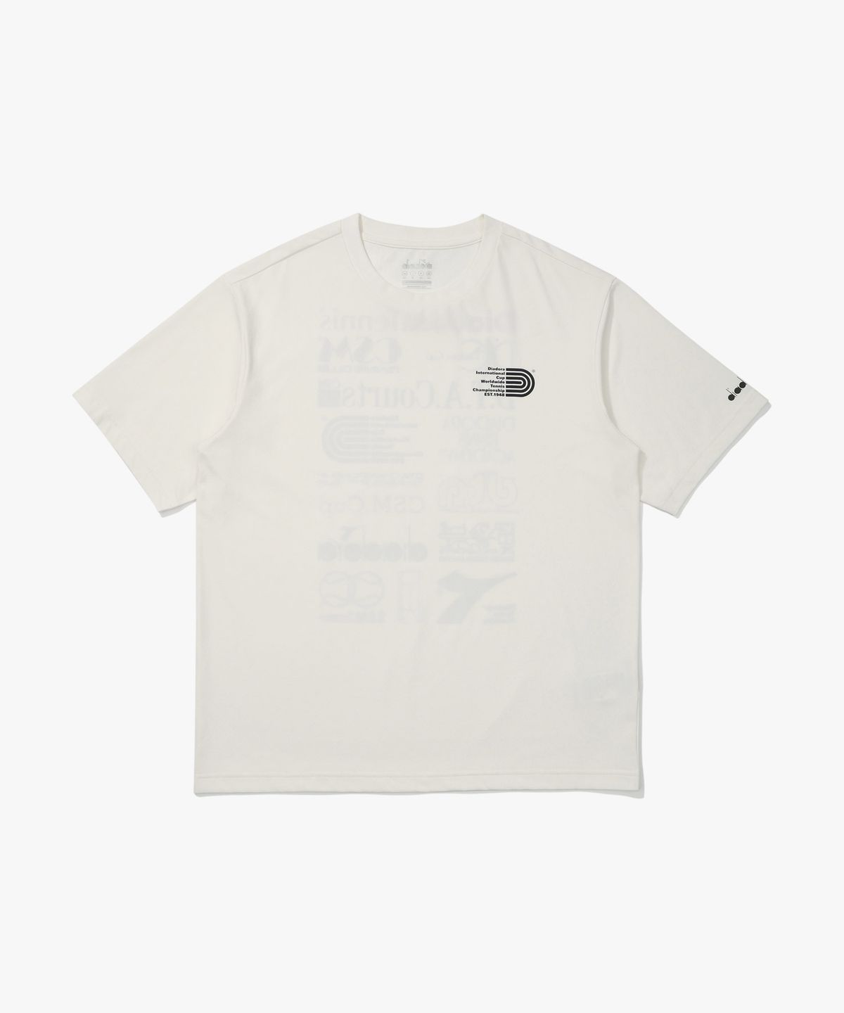 디아도라(diadora) AIRTEX DTA 반팔 티셔츠 OFF WHITE