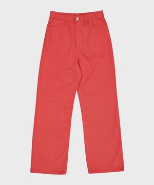 비비드 코튼 팬츠 (스칼렛)