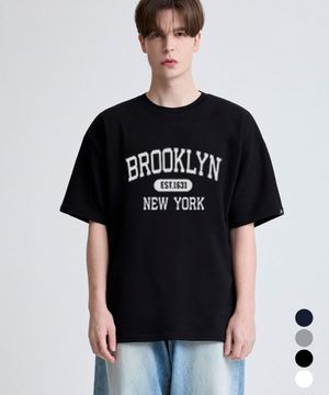 BROOKLYN 오버핏 프린팅 반팔 티셔츠 4color