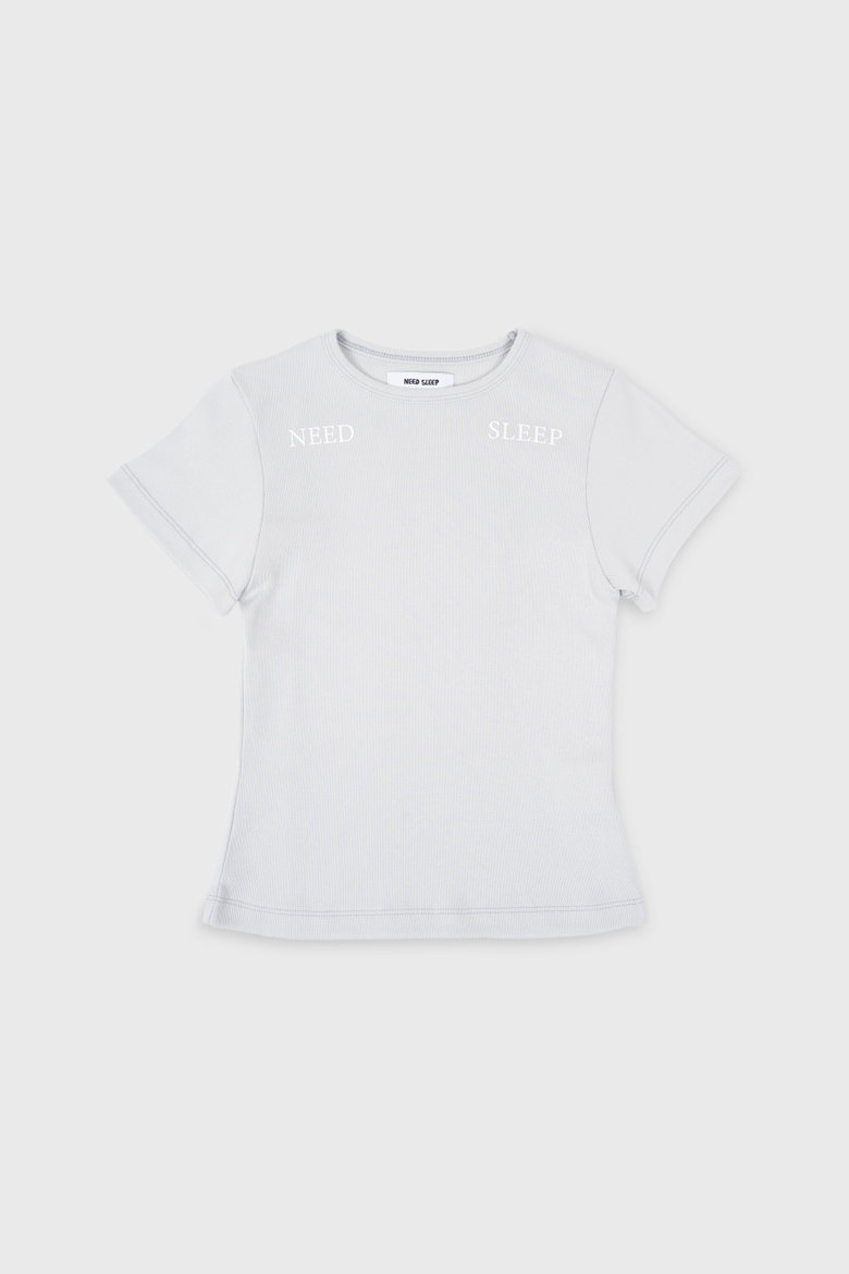 1/2 light need sleep tee [ice blue]