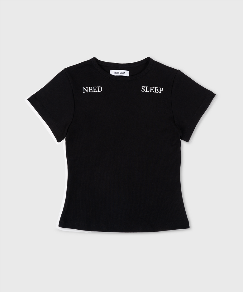 1/2 light need sleep tee [black]