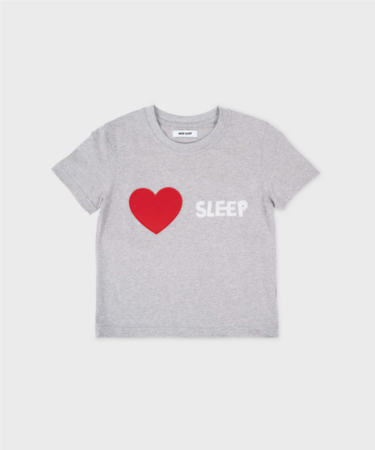 니드슬립(NEED SLEEP) 1/2 i love sleep tee [melange grey]