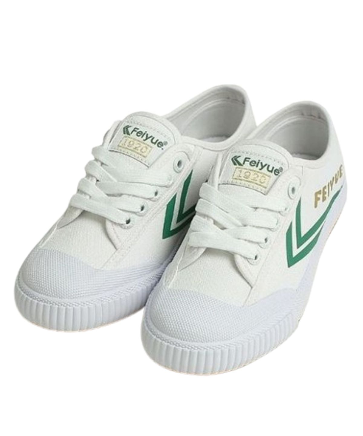 페이유에(FEIYUE) FE LO 1920 WHITE/GOLD GREEN CANVAS FE03669104