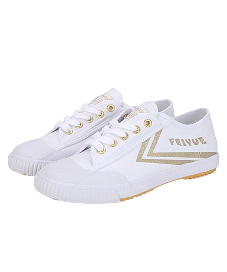 FE LO 1920/WHITE CANVAS W/ GOLD METALLIC LOGO & CHEVRON/FU100169