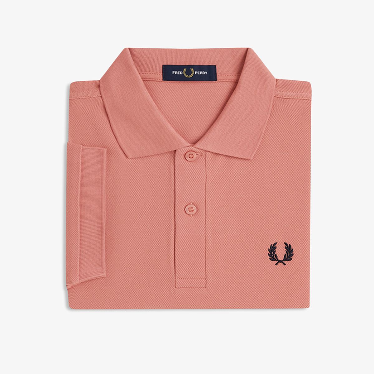 프레드페리(FRED PERRY) [M6000] 플레인 프레드페리 셔츠 - 퍼티 핑크/네이비 AFPM2516000-Y71