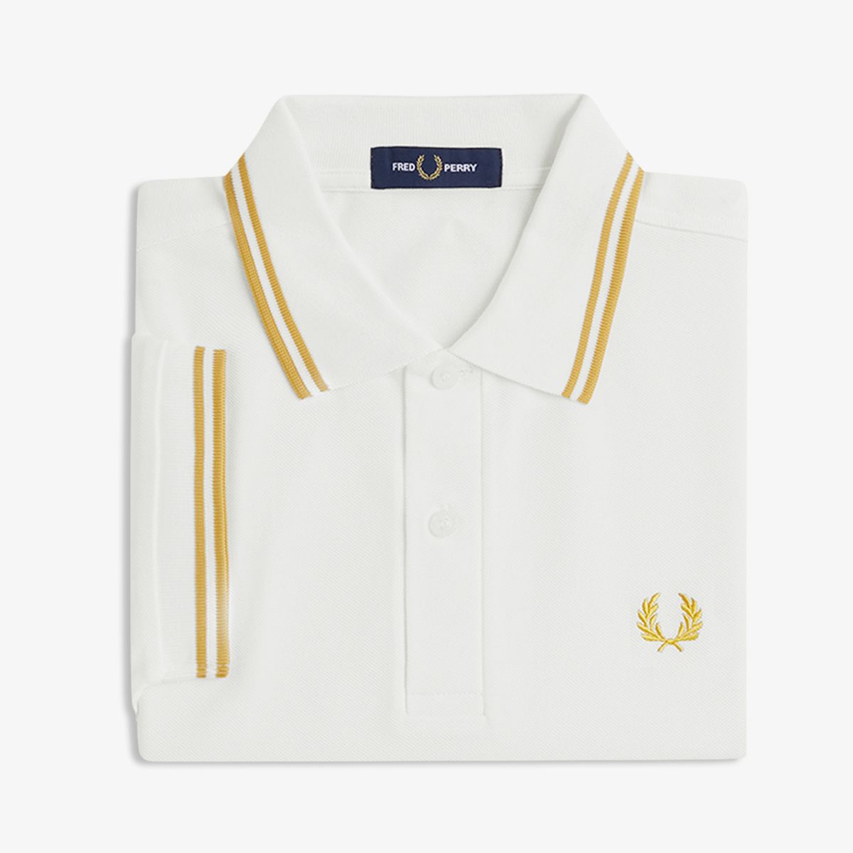 프레드페리(FRED PERRY) [M3600] 트윈 팁 프레드페리 셔츠 - 스노우 화이트/허니콤 AFPM2513600-Y53