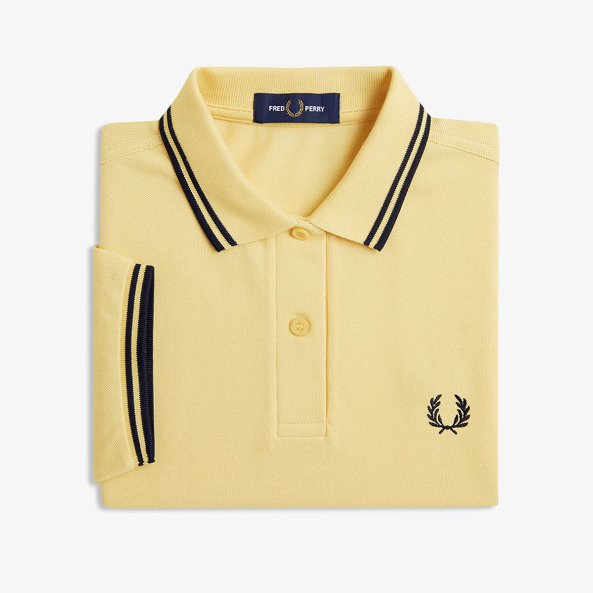 프레드페리(FRED PERRY) [G3600] 여성 트윈 팁 프레드페리 셔츠 - 챔피언스골드/블랙 AFPF2513600-Y70