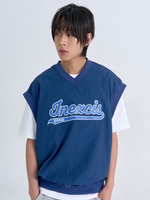 빈티지 나일론 베스트 (Navy)