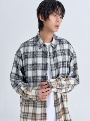 빈티지 옴브레 체크 셔츠 (Black)