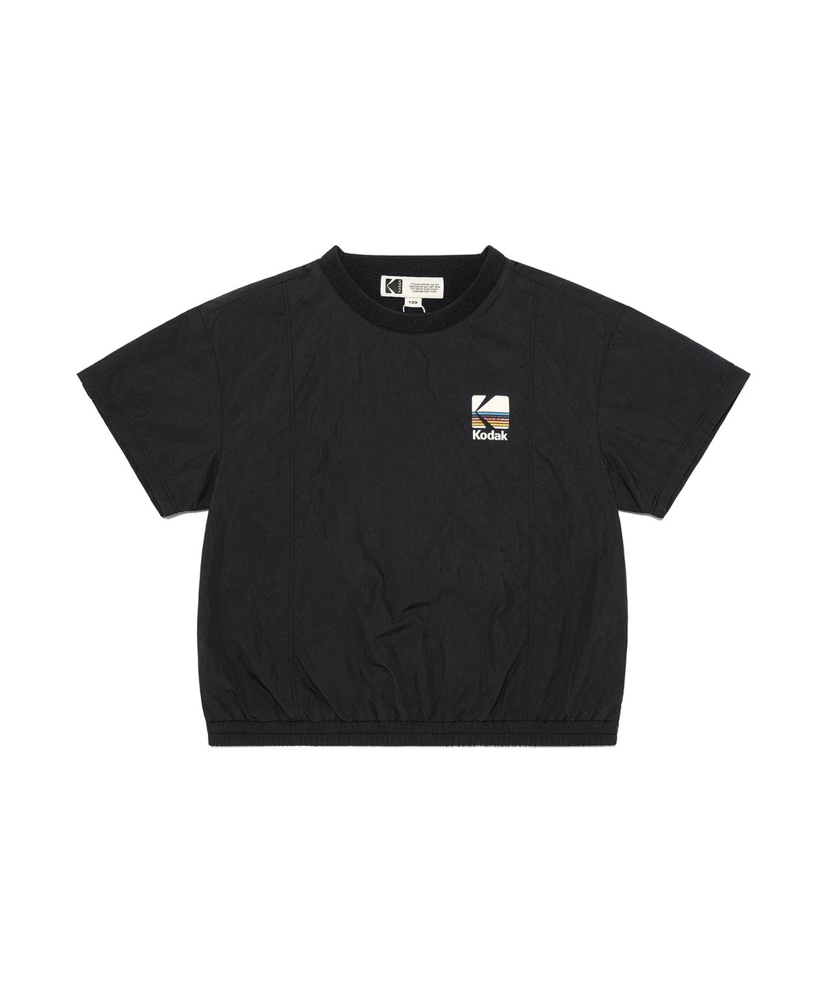 코닥 키즈(KODAK KIDS) 레인보우 우븐 반팔 피스테 키즈 BLACK