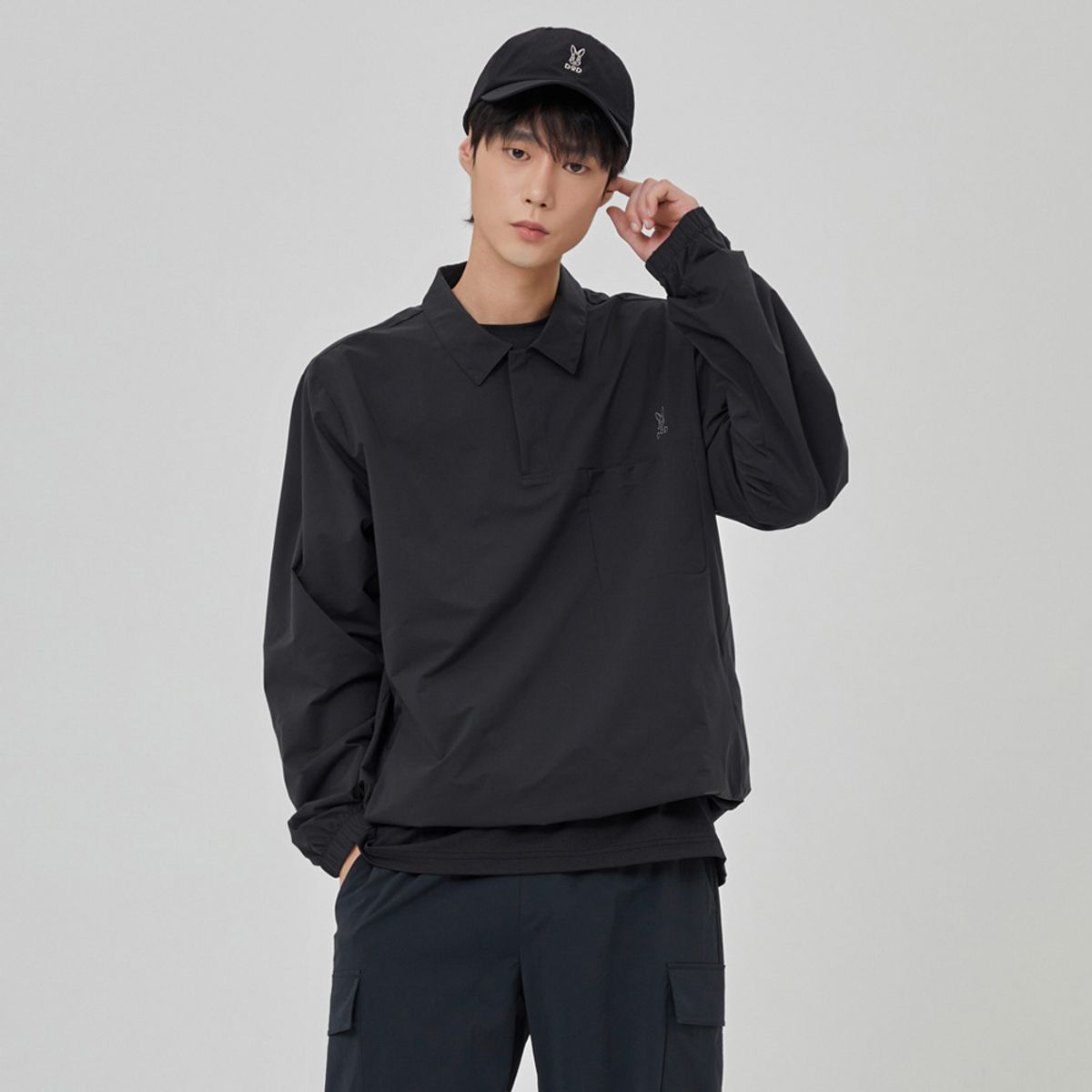 디오디(DOD) 마이로 긴팔 아노락 남자(BLACK)
