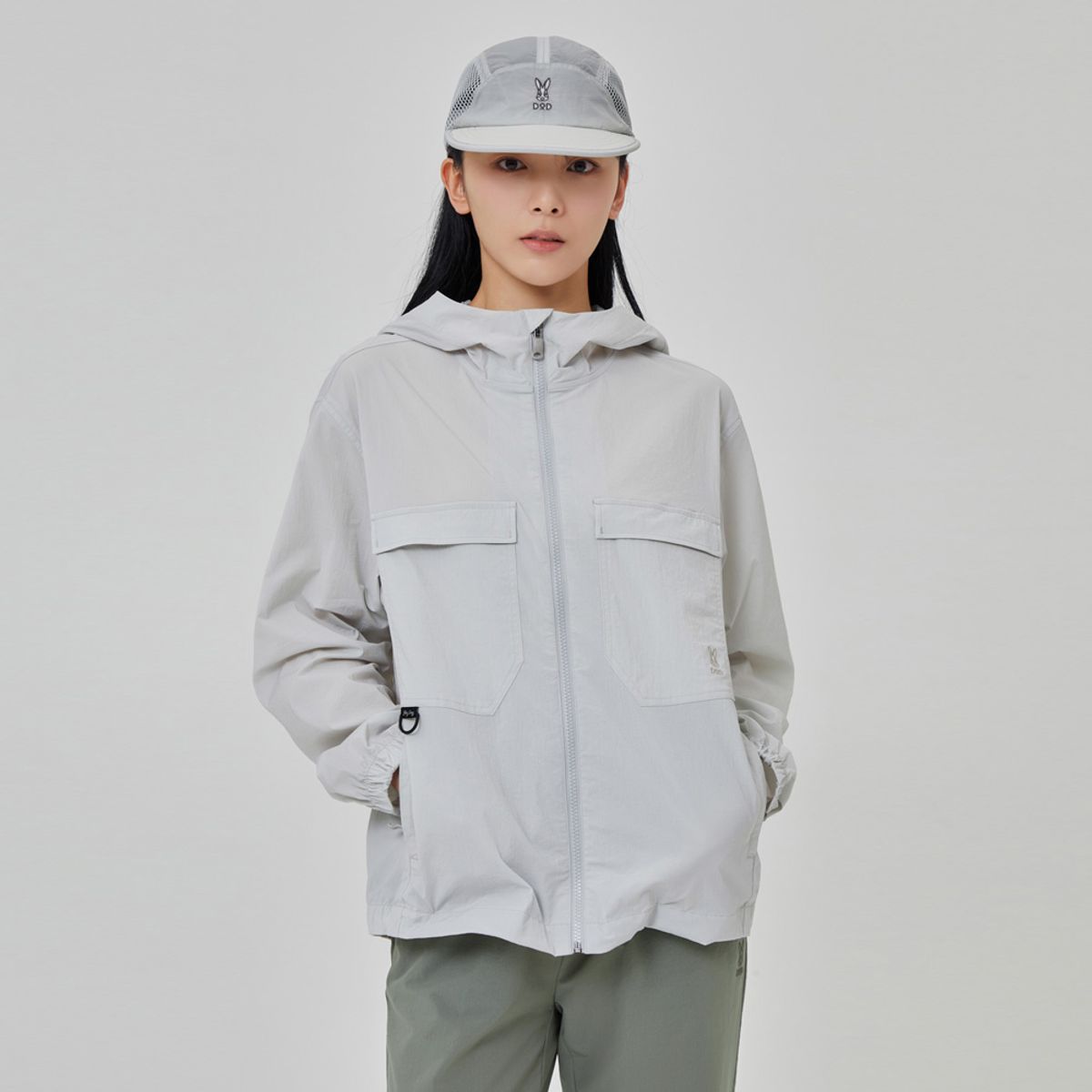 디오디(DOD) 마이로 후드 집업자켓(L.GREY)