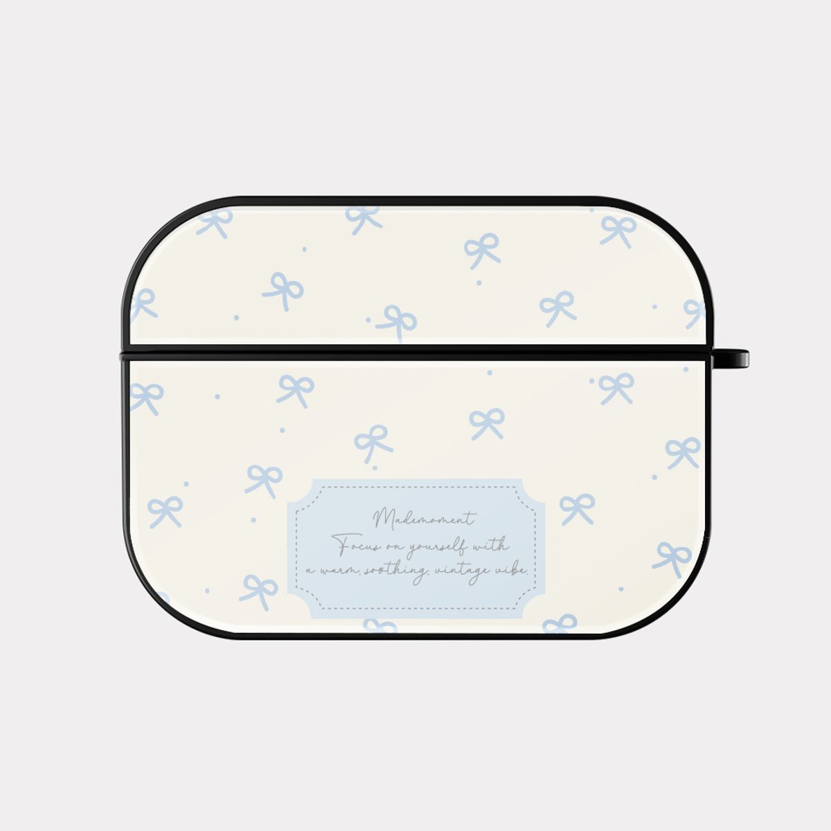 메이드모먼(MADEMOMENT) small ribbon pattern 디자인 [bumper 에어팟케이스 시리즈]