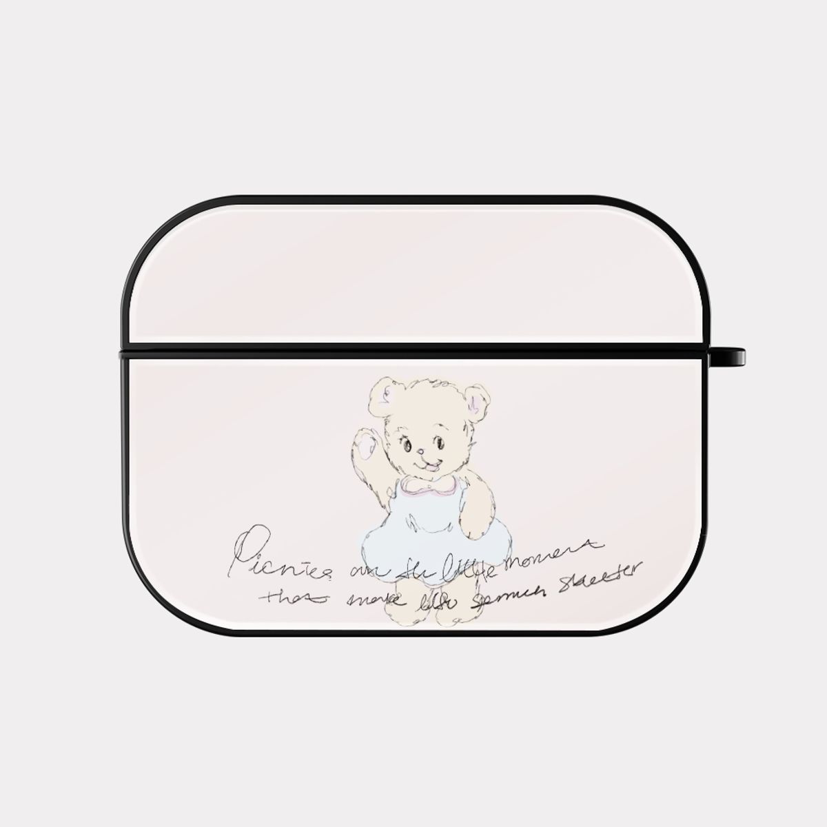 메이드모먼(MADEMOMENT) adorable bear 디자인 [bumper 에어팟케이스 시리즈]