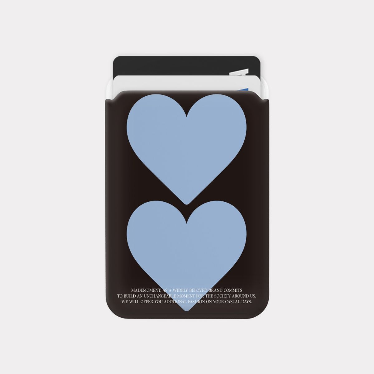 메이드모먼(MADEMOMENT) twin hearts 디자인 [맥세이프 카드슬롯]