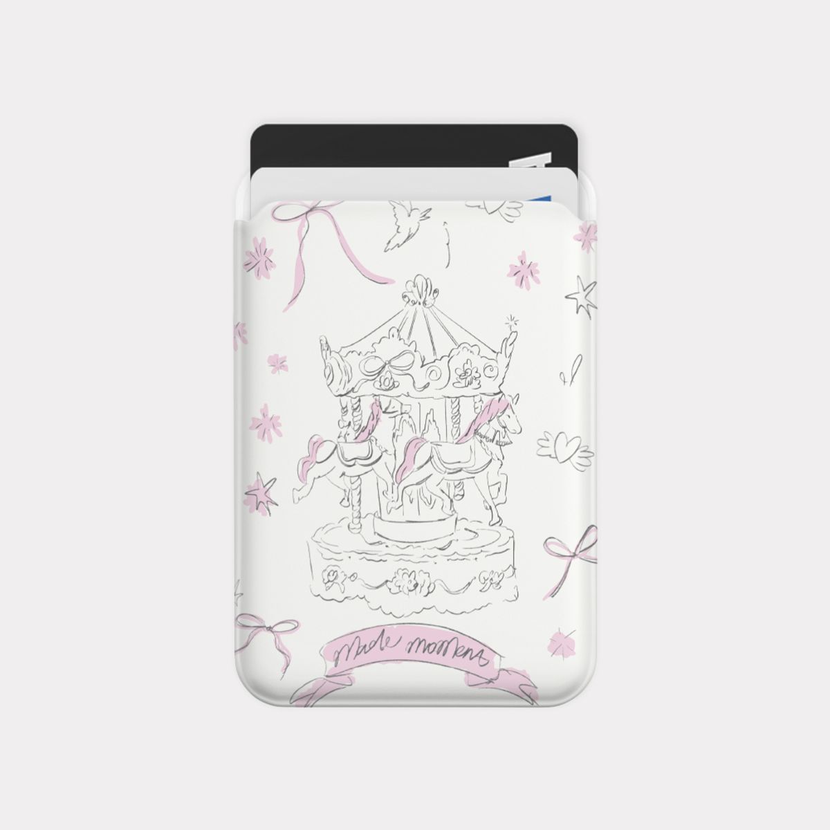 메이드모먼(MADEMOMENT) merry go round 디자인 [맥세이프 카드슬롯]