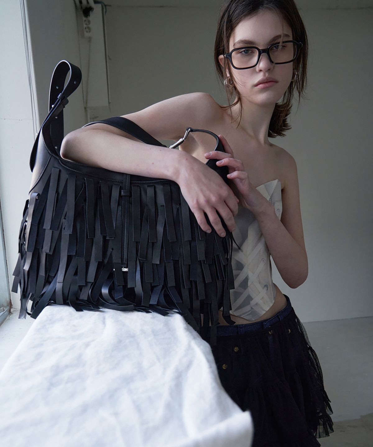 쿠론(COURONNE) Plume Shoulder 41_RCBSX25163BKX