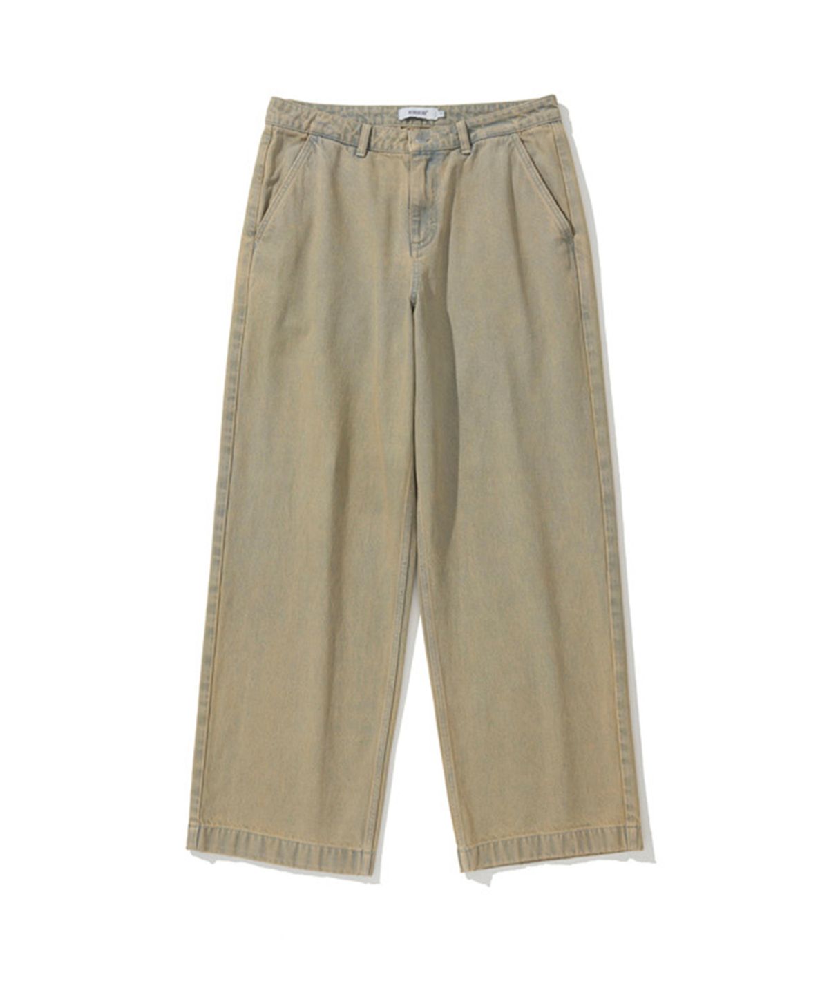 에르에르(ERER) Embroidered Detail Denim Pants Beige