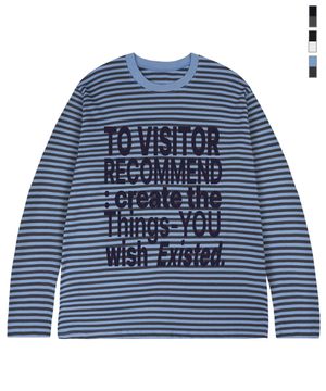 [UNISEX]VISITOR 스트라이프 롱슬리브_3color