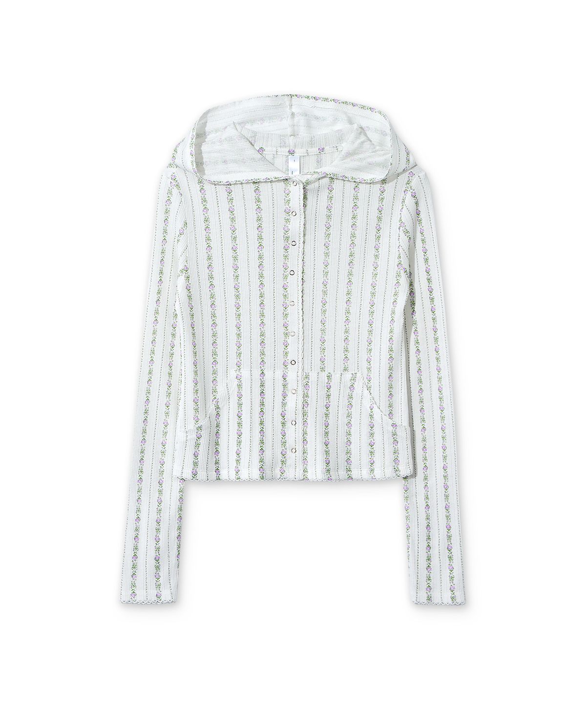스내피커들(SNAPPY CUDDLE) Lavender Chiffon Hoody Cardigan