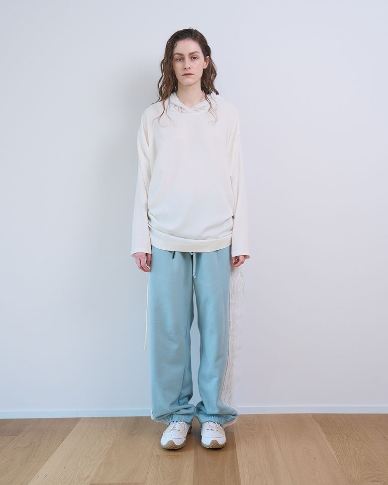 COTTON PANELED SWEATPANTS (Mint green)