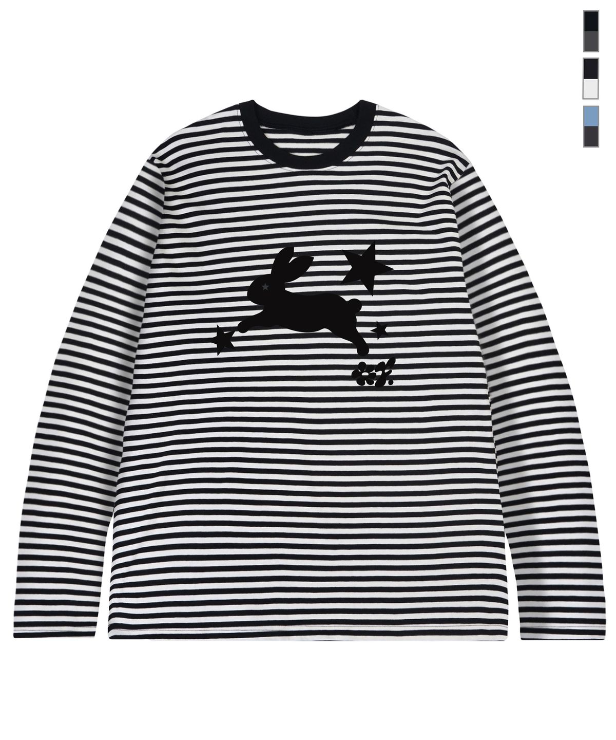 그레이버(GRAVER) [UNISEX]JUMP RABBIT 스트라이프 롱슬리브_3color
