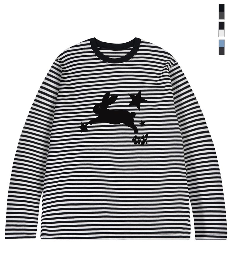 [UNISEX]JUMP RABBIT 스트라이프 롱슬리브_3color