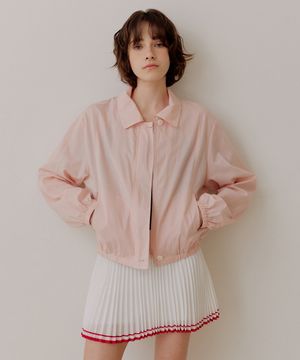 미니멀 시어 코튼 블루종 [라이트핑크]