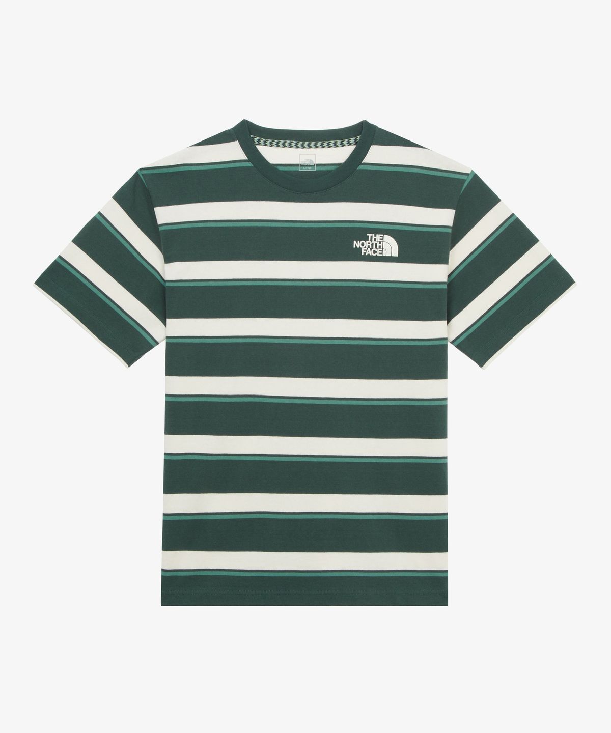 노스페이스(THE NORTH FACE) NT7UR28B 듀로 스트라이프 반팔 티셔츠 CLASSIC_GREEN