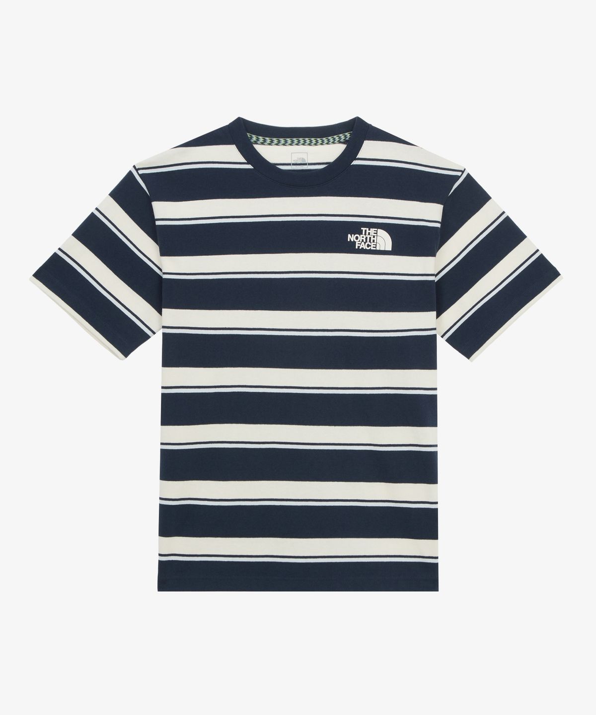 노스페이스(THE NORTH FACE) NT7UR28A 듀로 스트라이프 반팔 티셔츠 DARK_NAVY