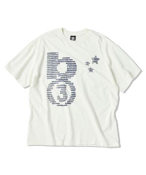 리틀 비 슬럽 피그먼트 반팔티 크림