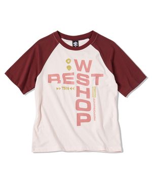 레스트 래글런 반팔티 라이트 핑크