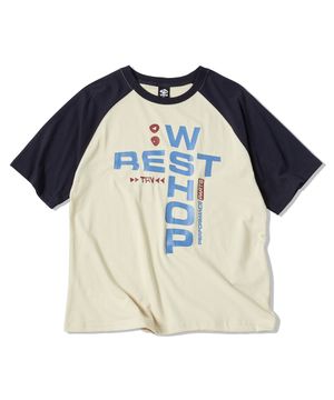 레스트 래글런 반팔티 라이트 베이지