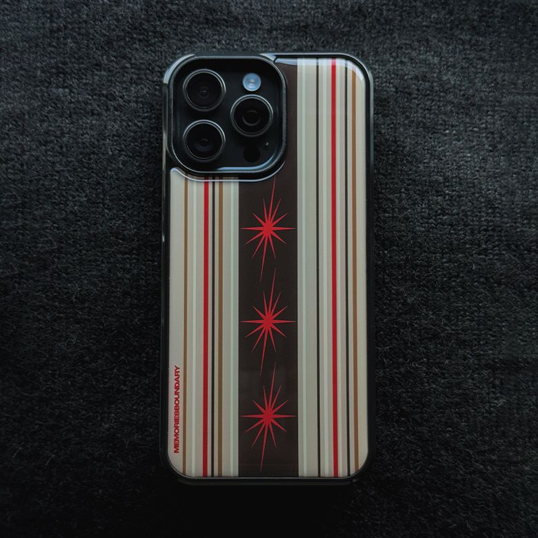 D.O.S Stripe Phone Case (Dusty Mocha)