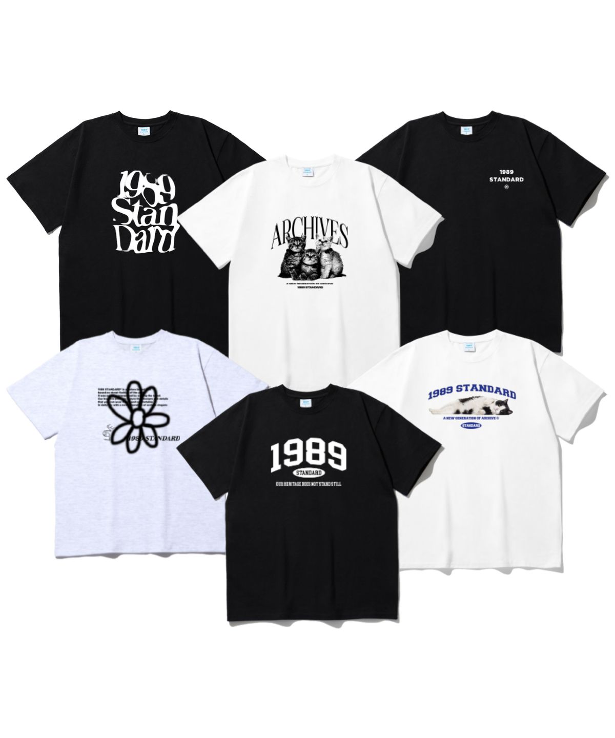 1989스탠다드(1989STANDARD) [SET]쿨 오버핏 반팔
