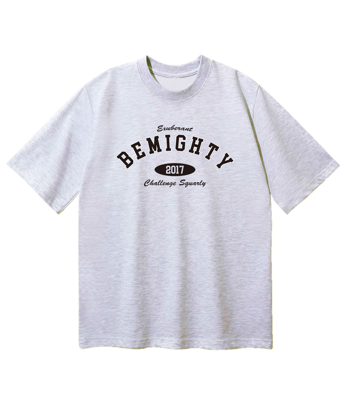 비마이티(BEMIGHTY) 클래식 로고 오버핏 반팔티셔츠 [라이트그레이]